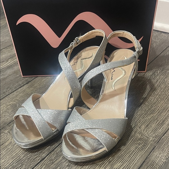 Nina Shoes - Nina Silver Sparkle Women's Sandals